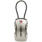 Car-Shaped TSA Luggage Lock – 4-Digit Cable (Grey) - LockSelect 