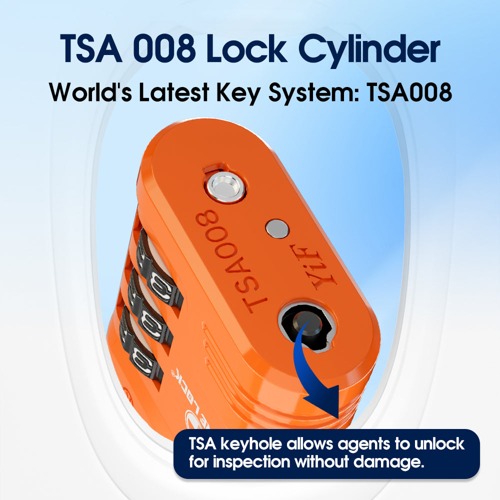 TSA Approved Luggage Lock – 3-Digit Combination Padlock (Orange Pack) - LockSelect 