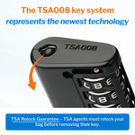 Forge TSA008 4-Digit Luggage Lock with Open Alert (Optimus Series, 4 Colors Pack)