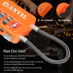 TSA Approved Luggage Lock – High Security TSA008 Combination Travel Lock (2 Pack, Orange)