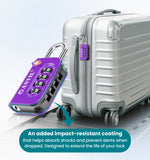 Anvil TSA Approved Luggage Lock – 4-Digit Combination (Purple Pack) - LockSelect 