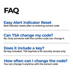 TSA-Approved Cable Luggage Locks - Black