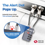 TSA-Approved Cable Luggage Locks - Grey
