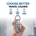 TSA-Approved Cable Luggage Locks - Multicolor 4-Pack
