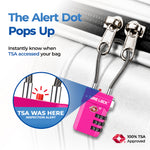 TSA-Approved Cable Luggage Locks - Multicolor 4-Pack