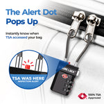 TSA-Approved Cable Luggage Locks - Black