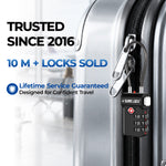 TSA-Approved Cable Luggage Locks - Multicolor 4-Pack