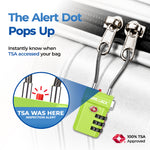 TSA-Approved Cable Luggage Locks - Green