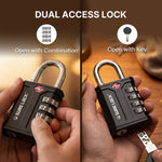 SureLock Heavy Duty TSA Padlock for Pelican Cases & Gun Cases, Black Pack