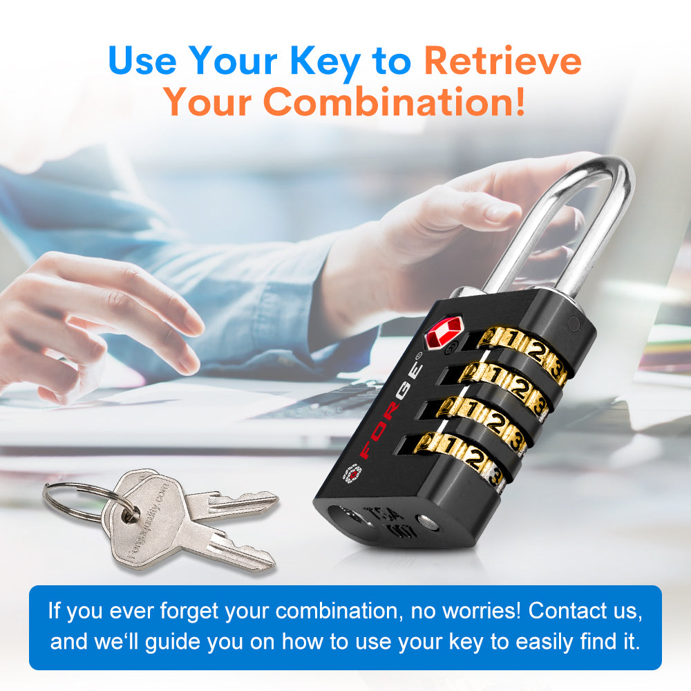 Forge Dual-Access TSA Approved Lock (Guardian series, 4 colors pack)