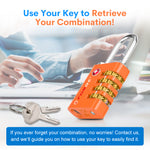 Forge Dual-Access TSA Approved Lock (Guardian series, Orange pack)