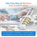 Forge Dual-Access TSA Approved Lock (Guardian series, White pack)