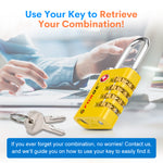 Forge Dual-Access TSA Approved Lock (Guardian series, Yellow pack)