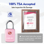 Mini TSA Approved Keyed Luggage Lock – One Key Opens All (Pink Pack) - LockSelect 