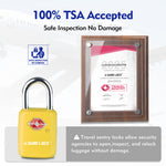Mini TSA Approved Keyed Luggage Lock – One Key Opens All (Yellow Pack) - LockSelect 