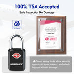Mini TSA Approved Keyed Luggage Lock – One Key Opens All (Black Pack) - LockSelect 
