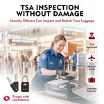 Mini TSA Approved Keyed Luggage Lock – One Key Opens All (4 Colors Pack)