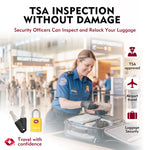 Mini TSA Approved Keyed Luggage Lock – One Key Opens All (Yellow Pack)