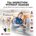 Mini TSA Approved Keyed Luggage Lock – One Key Opens All (Green Pack)