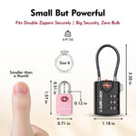 Mini TSA Approved Keyed Luggage Lock – One Key Opens All (Pink Pack)