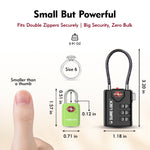 Mini TSA Approved Keyed Luggage Lock – One Key Opens All (Green Pack)
