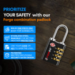 Forge Dual-Access TSA Approved Lock (Guardian series, 4 colors pack)