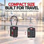 Family Travel Lock Bundle – 6 TSA-Approved Luggage Locks