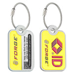 TSID QR Code Lost & Found Luggage Tag – Large Yellow