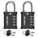 SureLock Heavy Duty TSA Padlock for Pelican Cases & Gun Cases, Black Pack