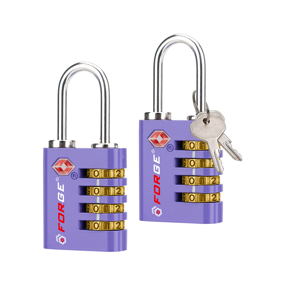 Forge Dual-Access TSA Approved Lock (Guardian series, Purple pack)
