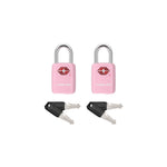 Mini TSA Approved Keyed Luggage Lock – One Key Opens All (Pink Pack) - LockSelect 