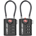 TSA Accepted Combination Luggage Lock – (Black Pack) - LockSelect 