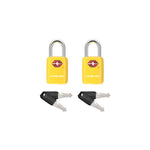 Mini TSA Approved Keyed Luggage Lock – One Key Opens All (Yellow Pack) - LockSelect 