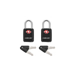 Mini TSA Approved Keyed Luggage Lock – One Key Opens All (Black Pack) - LockSelect 