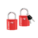 Forge TSA Approved Key Locks for Travel - Compact Alloy (OX Series, Red Pack)