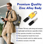 Mini TSA Approved Keyed Luggage Lock – One Key Opens All (Yellow Pack) - LockSelect 