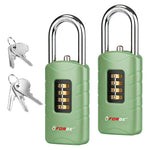 Forge 4-Digit Combination Padlock with Backup Keys, Short Shackle, Green
