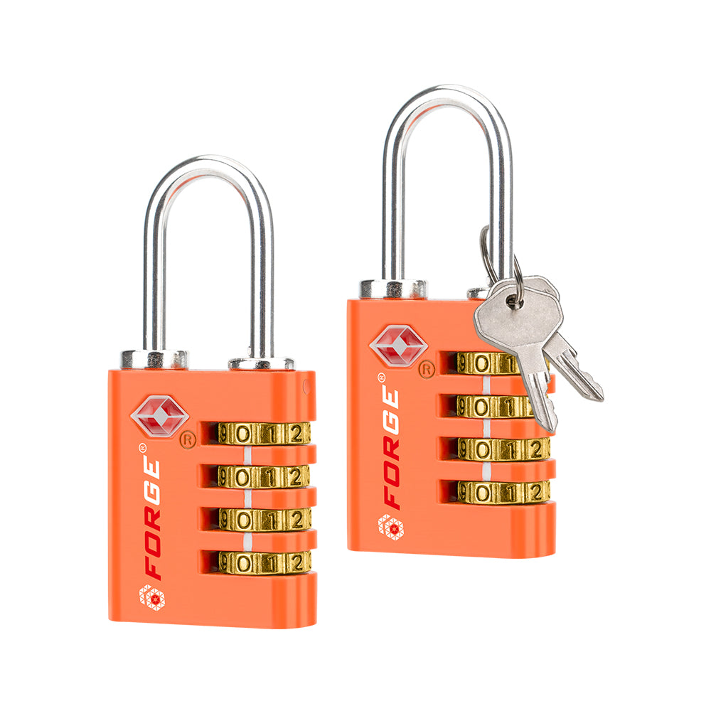 Forge Dual-Access TSA Approved Lock (Guardian series, Orange pack)