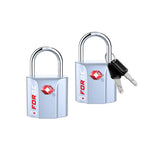Forge TSA Approved Key Locks for Travel - Compact Alloy (OX Series, Silver Pack)
