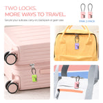 TSA-Approved Cable Luggage Locks - Pink