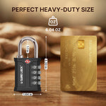 SureLock Heavy Duty TSA Padlock for Pelican Cases & Gun Cases, Black Pack
