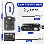 TSA Accepted Combination Luggage Lock – (Black Pack) - LockSelect 