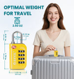 Anvil TSA Approved Luggage Lock – 4-Digit Combination (Yellow Pack) - LockSelect 