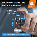 Forge TSA Approved Cable Luggage Lock with Easy-to-Read Dials (Eagle Series, Black Pack)