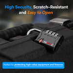 Forge 4-Digit Heavy Duty TSA Approved Lock for Travel & Gym, Black Pack