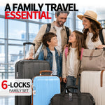 Family Travel Lock Bundle – 6 TSA-Approved Luggage Locks