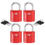 Forge TSA Approved Key Locks for Travel - Compact Alloy (OX Series, Red Pack)
