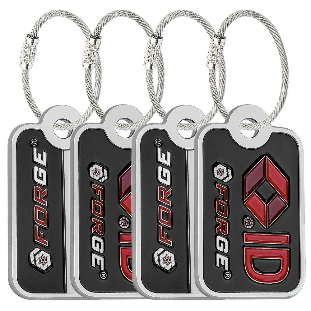 TSID QR Code Lost & Found Luggage Tag – Large Black