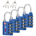 Forge Dual-Opening TSA Lock: Combo & Key Access , Blue Pack