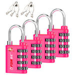 Forge Dual-Opening TSA Lock: Combo & Key Access , Rose Red Pack